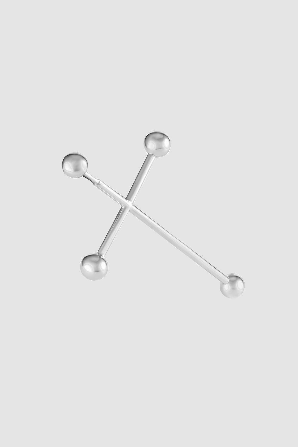 Моносерьга геральдический крест