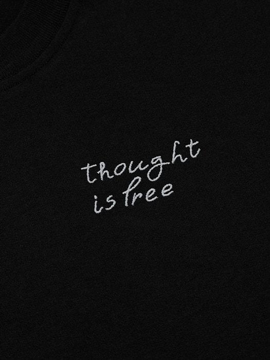 Футболка Thought is free черная