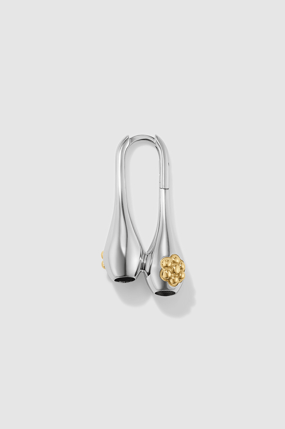 Серьга бисерные цветы