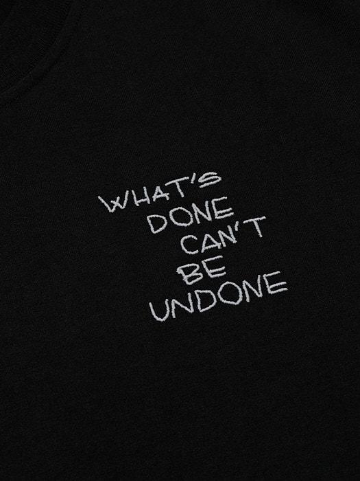 Футболка What's done can't be undone черная