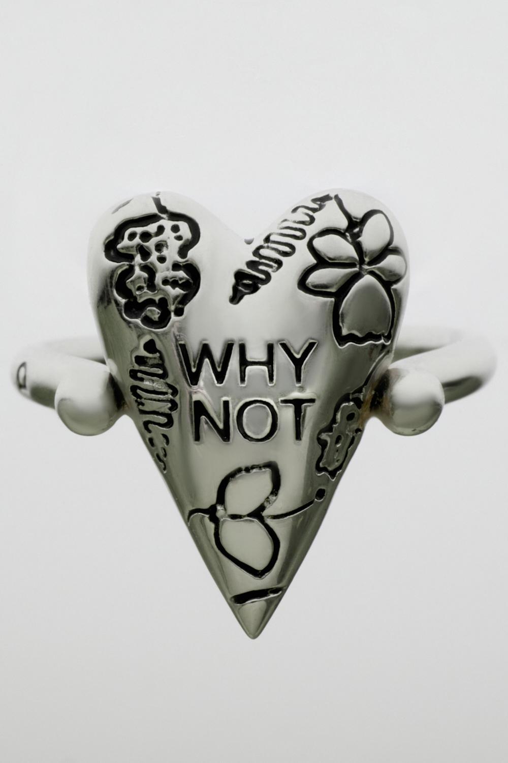 Кольцо-перевертыш Yes / Why not черное
