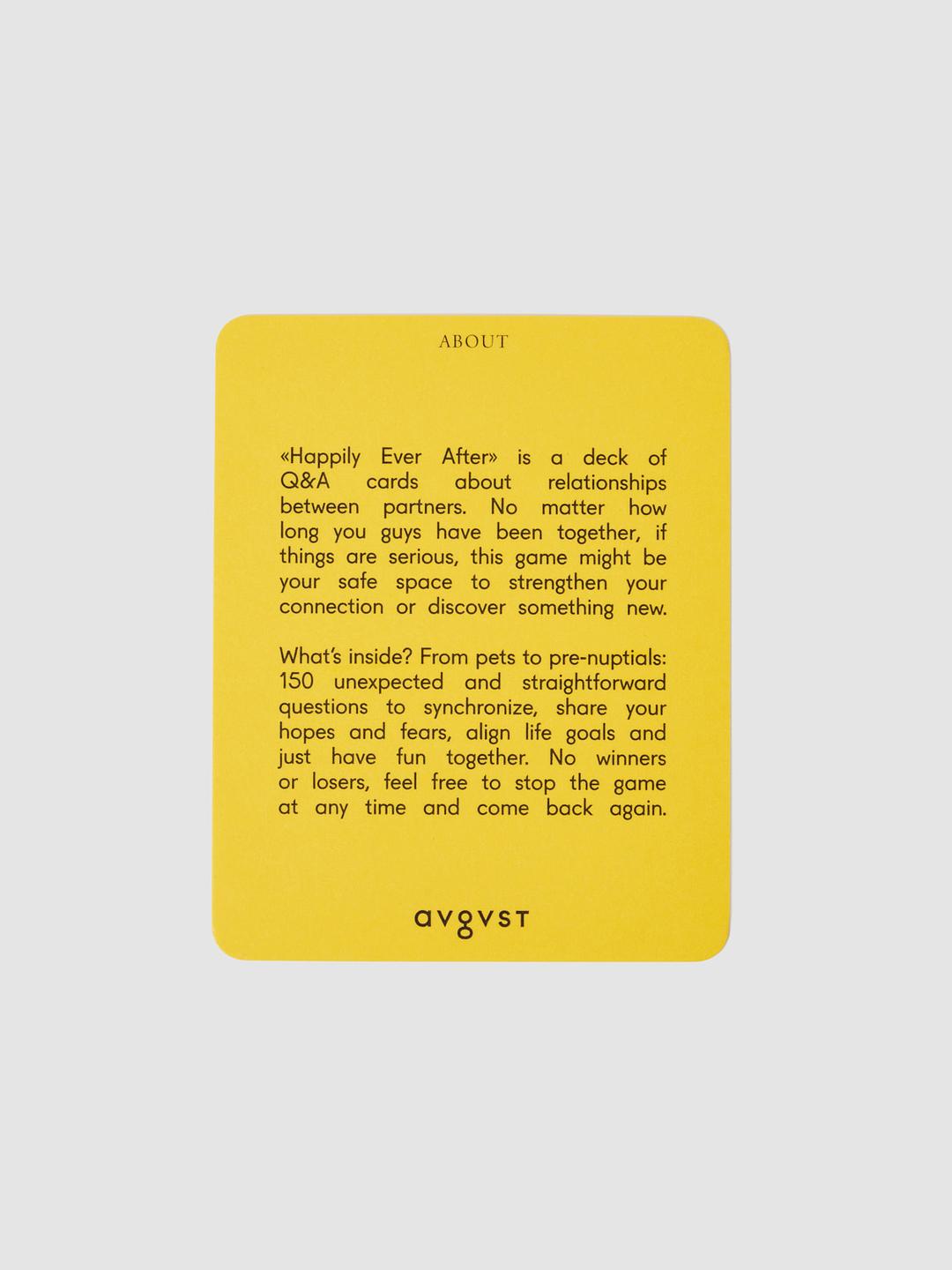 Avgvst Cards "Happily ever after"