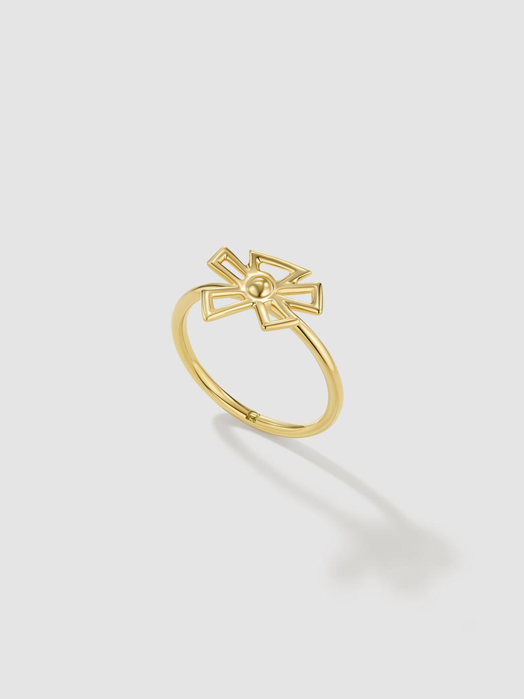 Кольцо Baret из лимонного золота