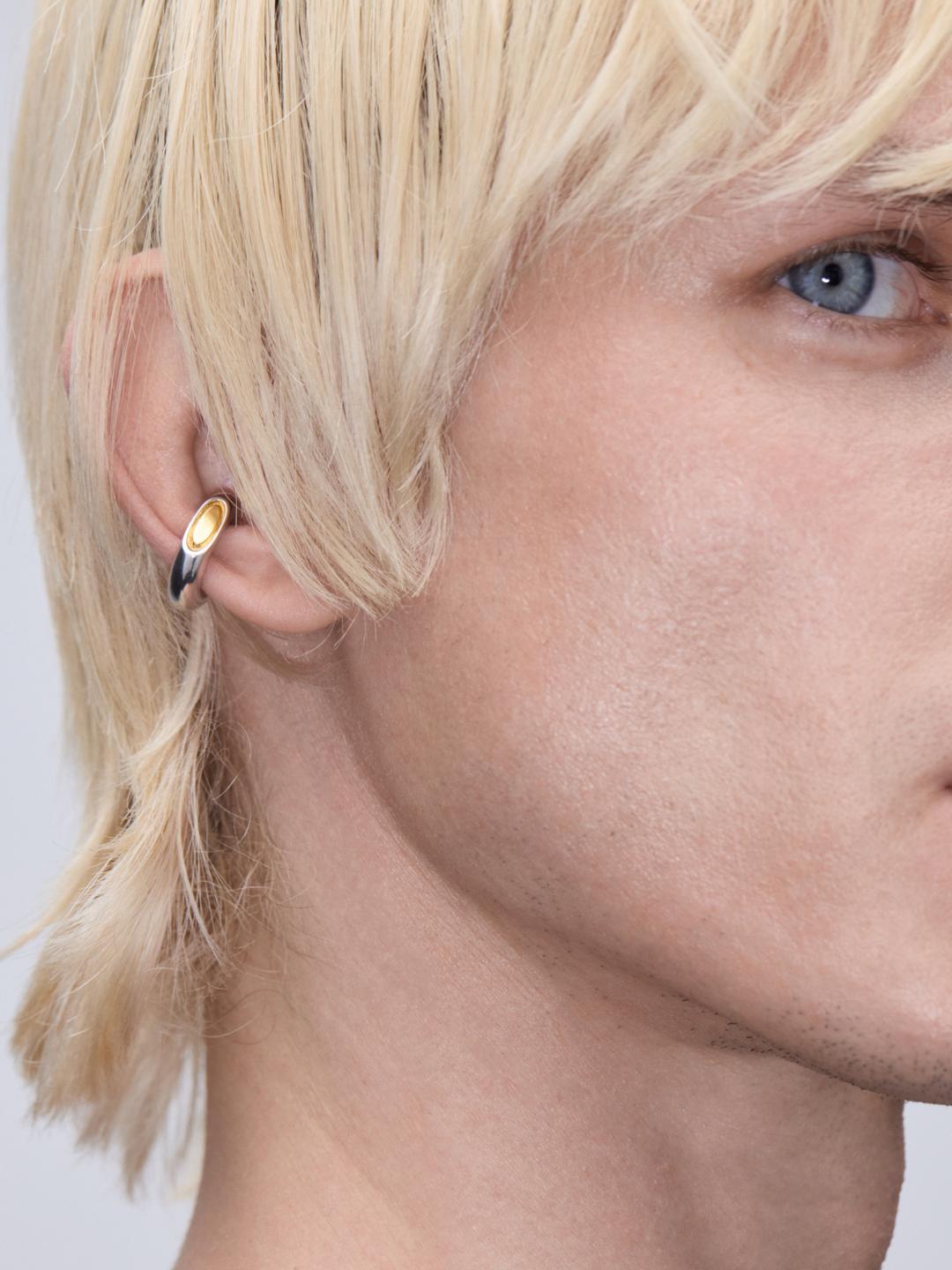 Кафф срез из серебра