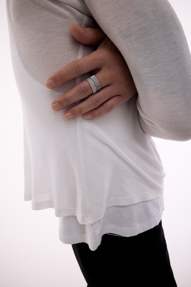 Кольцо Стеклярус и бисер