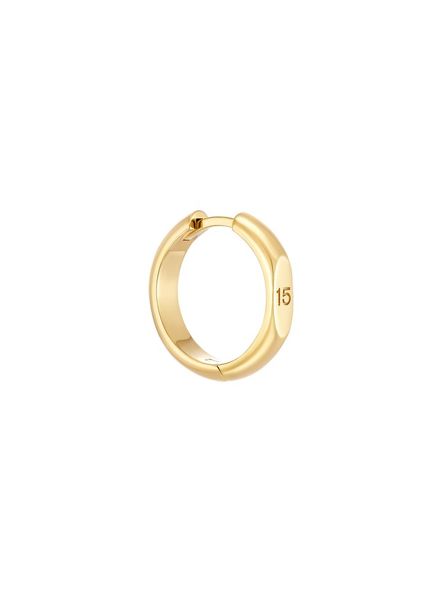 Хуп диаметр 15 с позолотой