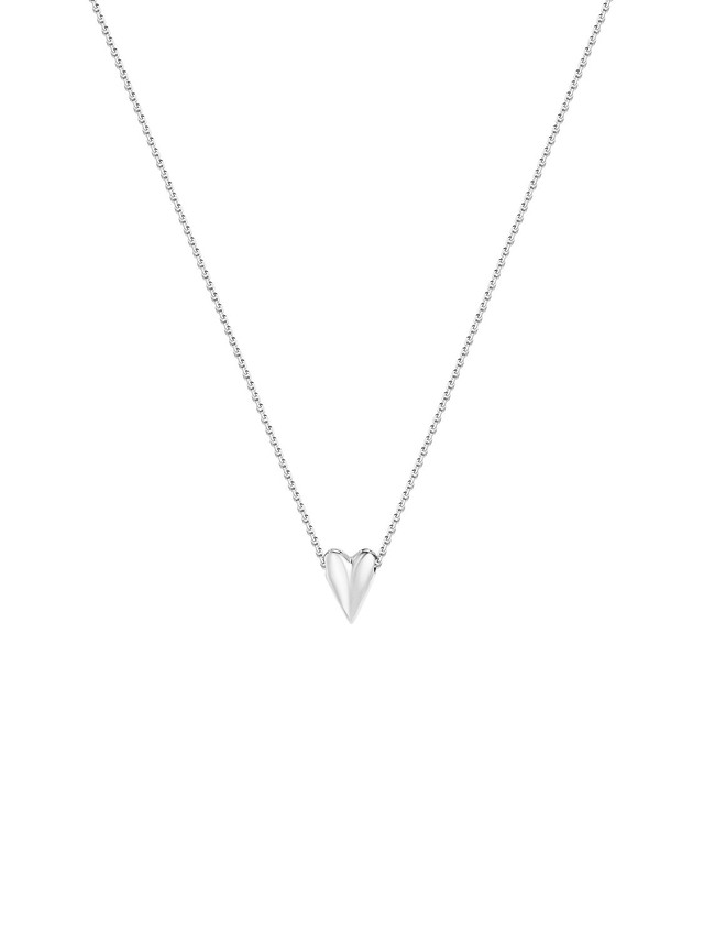 Тини-подвеска Сердце из белого золота