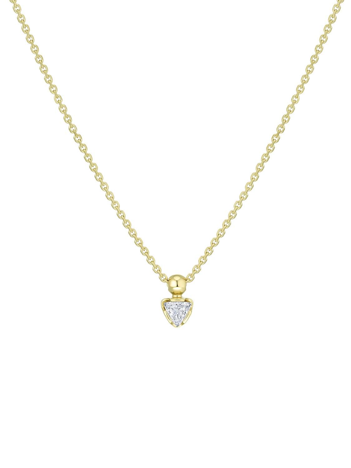 Подвеска-пятница триллион из лимонного золота