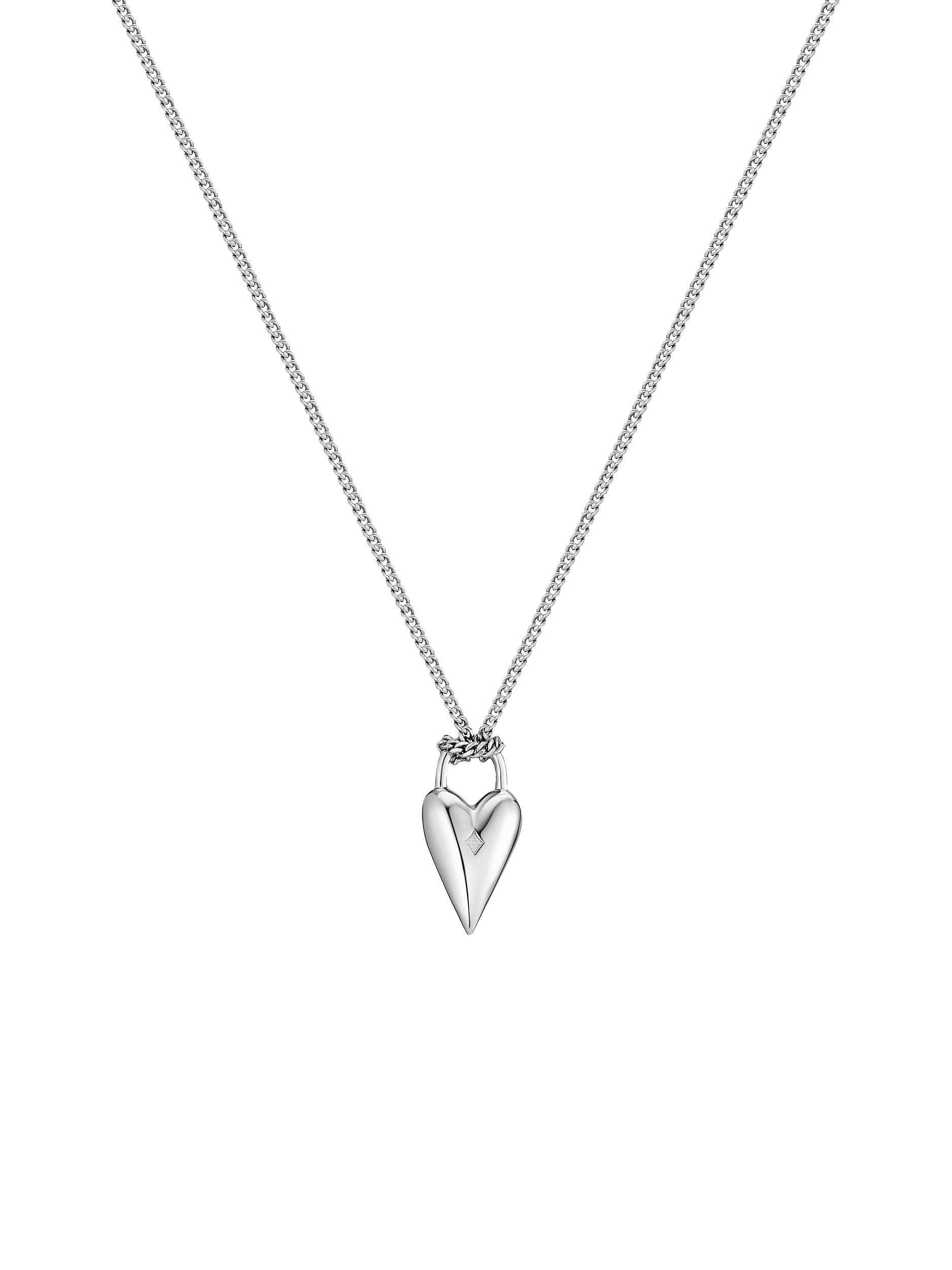 Колье с сердцем и ключиком