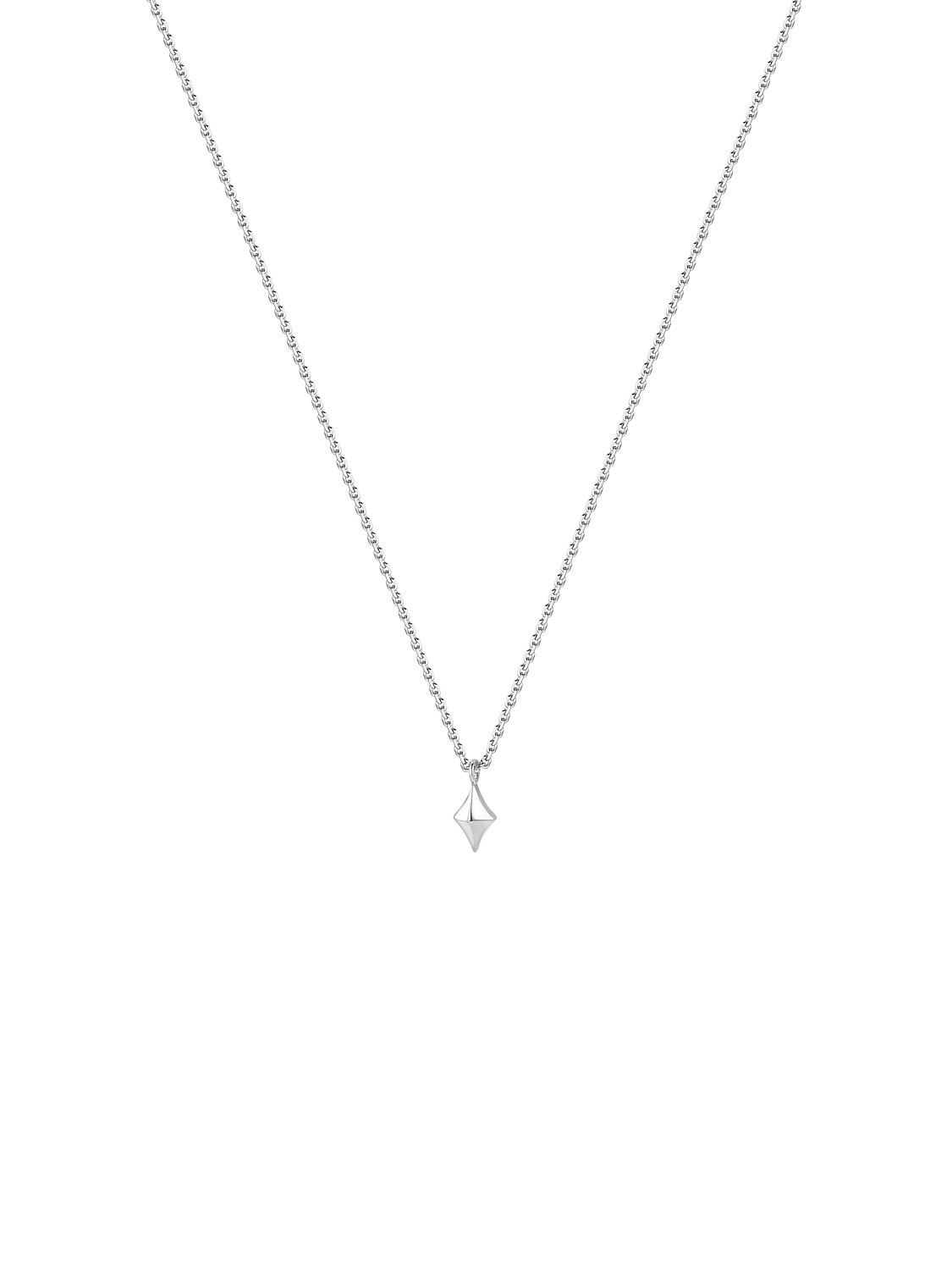 Тини-подвеска Искра из белого золота