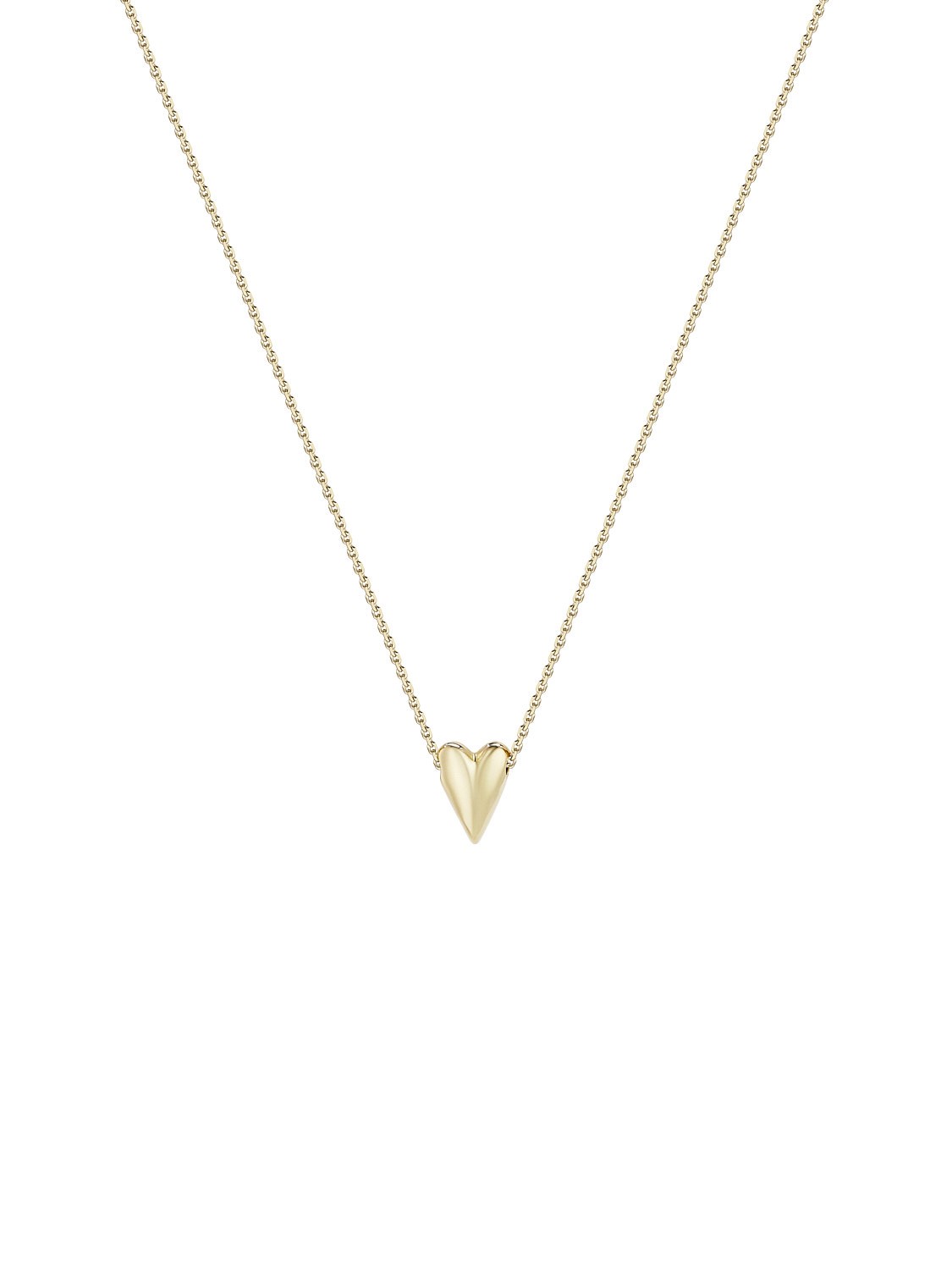 Тини-подвеска Сердце из лимонного золота