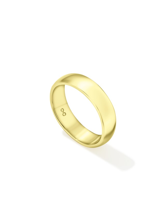 Фламандское среднее кольцо из лимонного золота