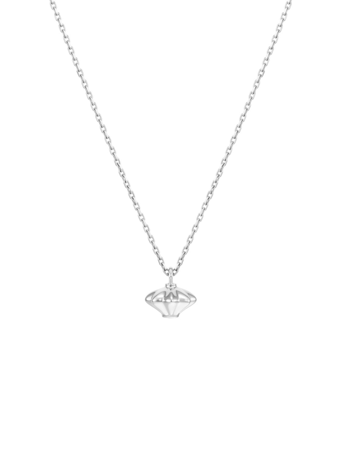 Подвеска фонарик из белого золота